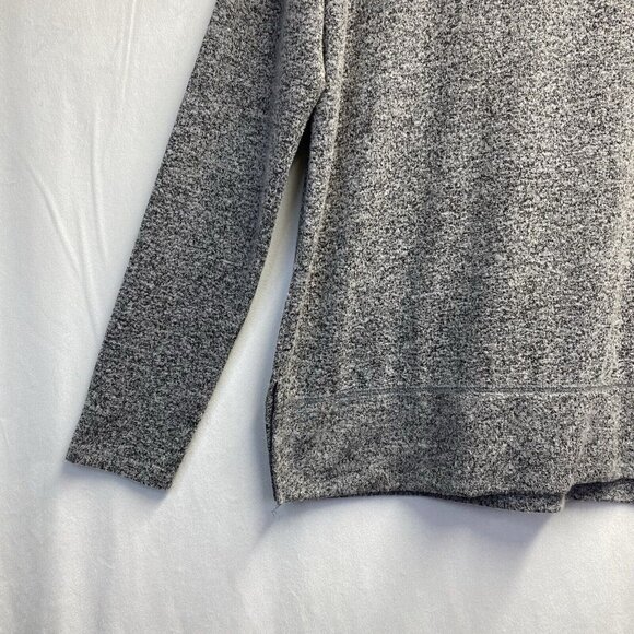 Lucky Brand Crewneck Long Sleeve Soft Knit Sweatshirt Women XS Gray Banded Hem - Picture 11 of 16